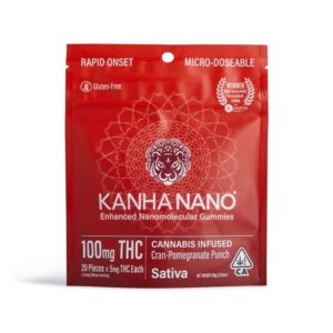KANHA | Cran-Pomegranate Punch – Sativa Nano Gummies – 100mg