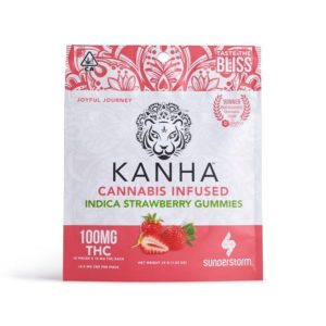KANHA | Strawberry – Indica Gummies – 100mg
