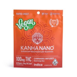 KANHA | Blood Orange Bliss – Indica Nano Vegan Gummies – 100mg