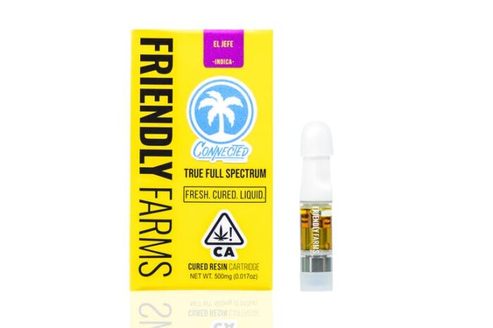 Friendly Farms, Connected, El jefe, indica, Cured Resin, cartridge, weed, Cannabis Oil, Vape pens, Overland delivery, bay area