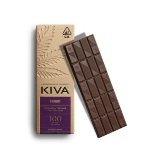 KIVA | Blackberry Dark Chocolate Bar – 100mg