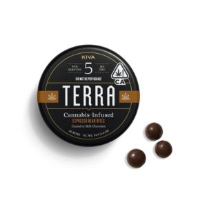 KIVA | Terra Dark Chocolate Espresso Beans – 100mg