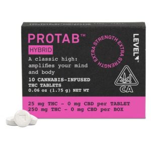 LEVEL | HYBRID ProTab – (25mg THC Each, 250mg THC Total)