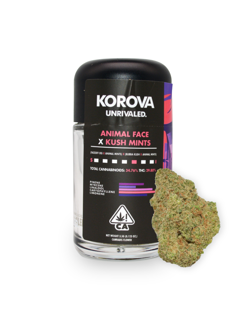 KOROVA Animal Face x Kush Mints 3.5g