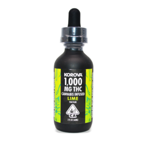 KOROVA | Black Bottle Tincture Lemon Lime – 1000mg THC