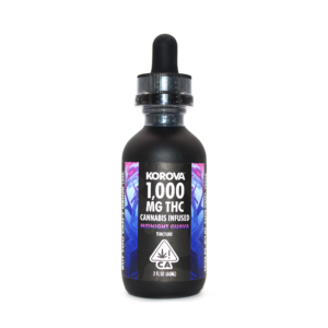 KOROVA | Black Bottle Tincture Midnight Guava – 1000mg THC