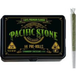 PACIFIC STONE | Strawberry Cheesecake – 14 Hybrid Pre Rolls – Pack