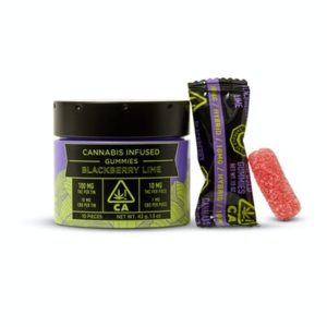 EMERALD SKY | Live Resin Infused Blackberry Lime Gummies – 100mg