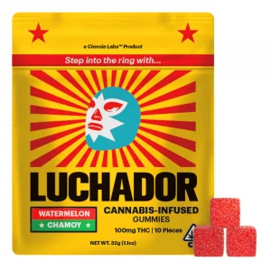 LUCHADOR | Watermelon Chamoy Gummies – 100mg