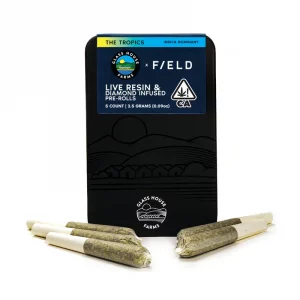 GLASS HOUSE FARMS X F/ELD | The Tropics – 5 Pack Infused Prerolls
