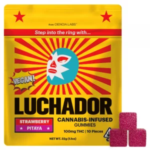 LUCHADOR | Strawberry Dragonfruit(Pitaya) Vegan Gummies – 100mg