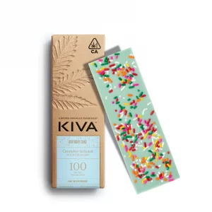 KIVA | Birthday Cake White Chocolate Bar – 100mg
